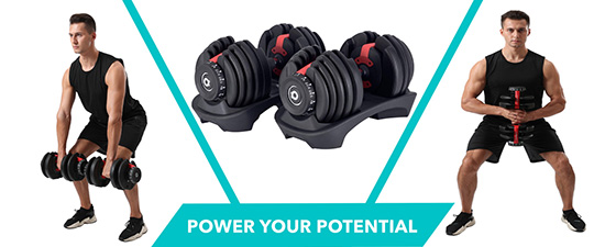 24kg Adjustable Dumbbells Product Features