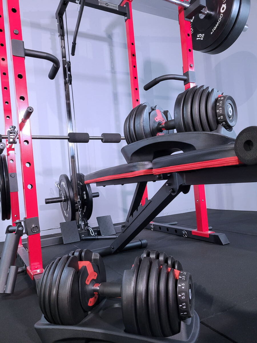 24kg adjustable dumbbell weights bench