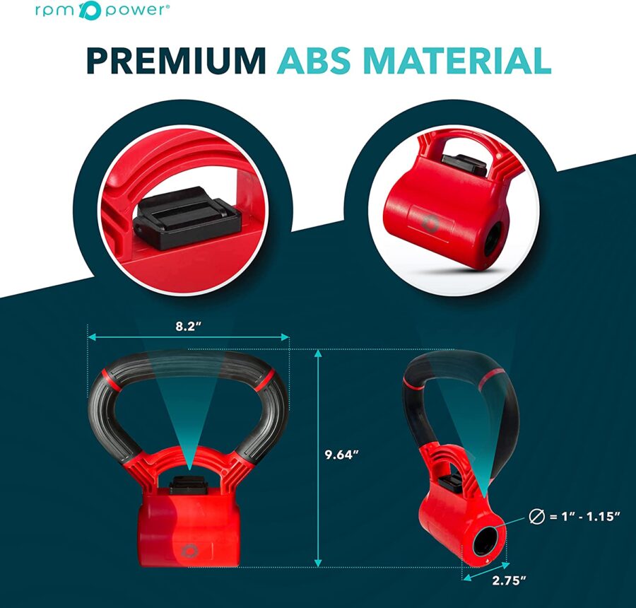 Adjustable Kettlebell Product Features and text