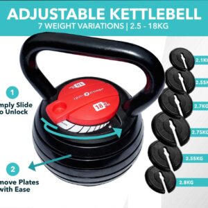 adjustable kettlebell, 18kg kettlebell