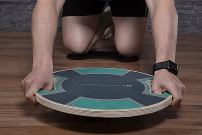 wooden wobble board