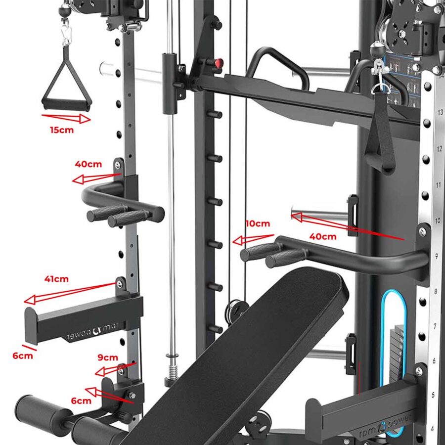 Kratos MultiGym with dimensions