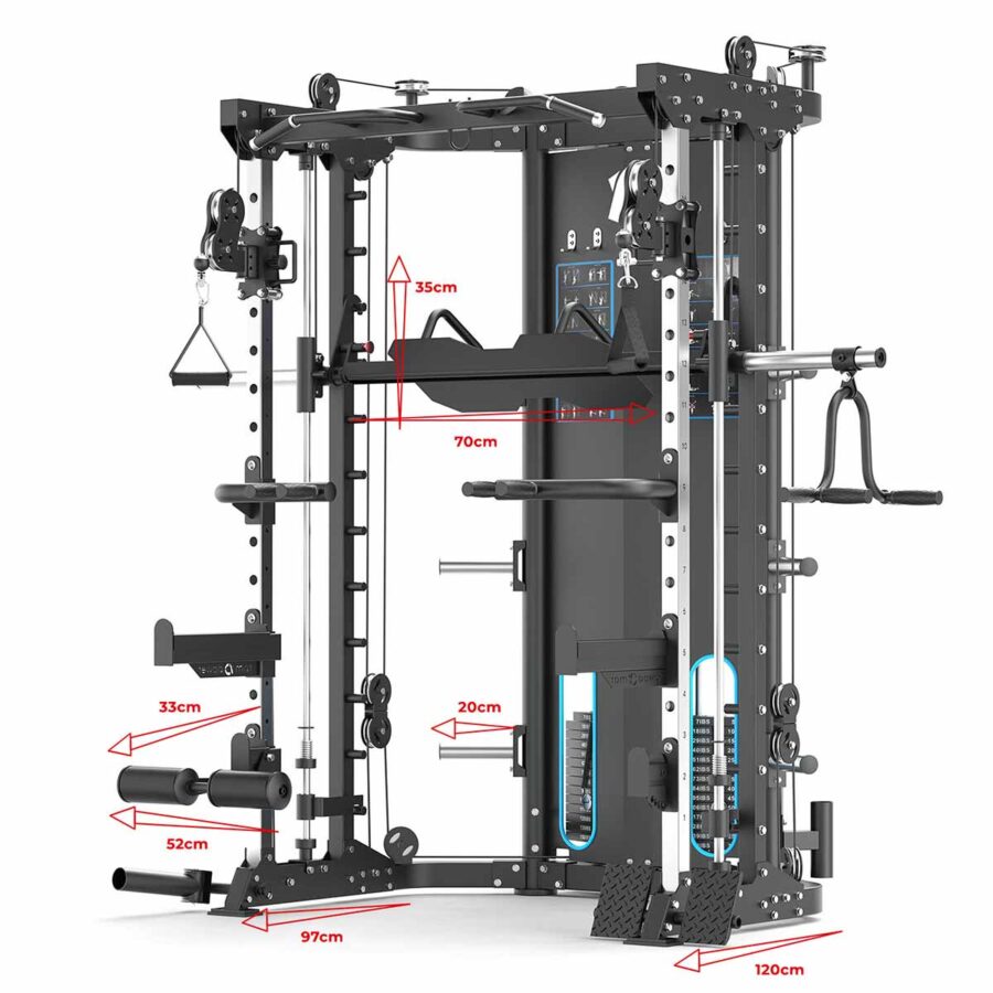 Kratos MultiGym with dimensions