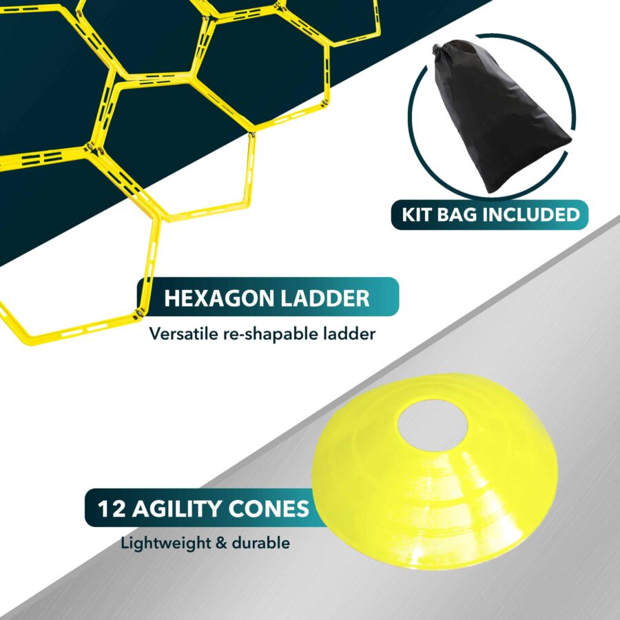 Octagon Agility Ladder & Cones Pack - Image 3