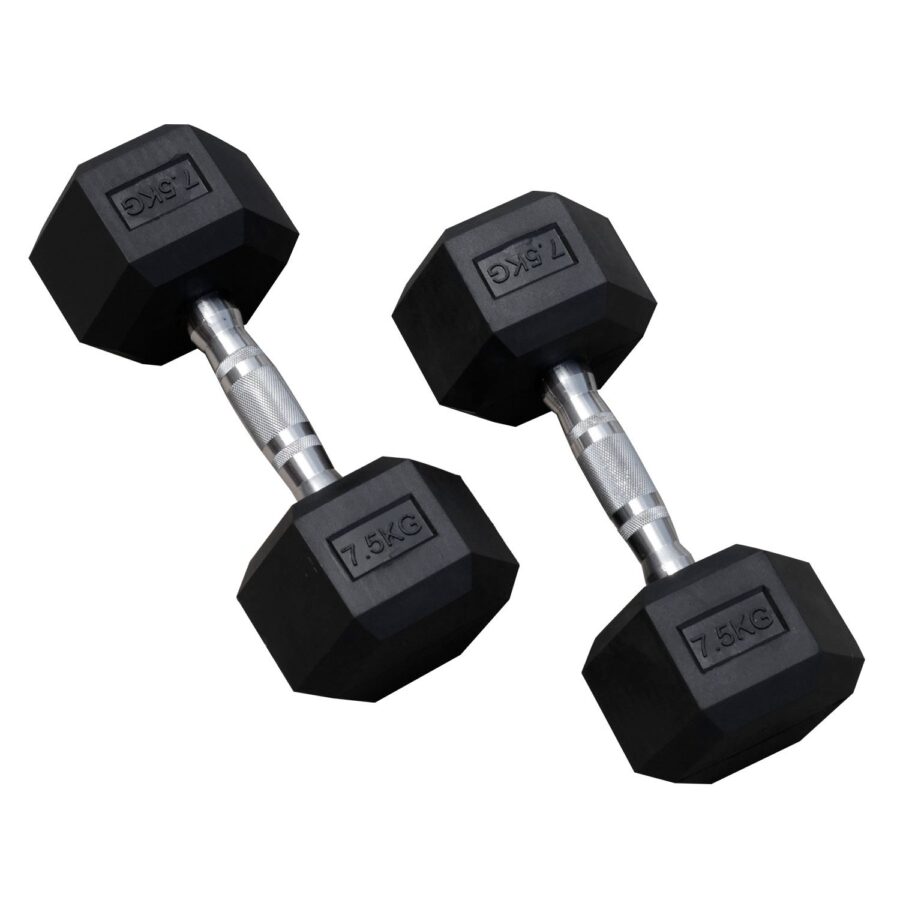 hex dumbbell 7.5kg pair Ireland