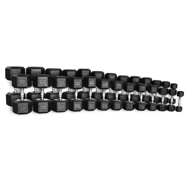 Hex Dumbbell Pairs 2.5-50kg (30-Piece Set)