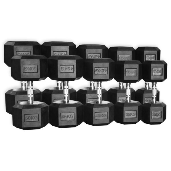 Hex Dumbbell Set 30kg to 50kg