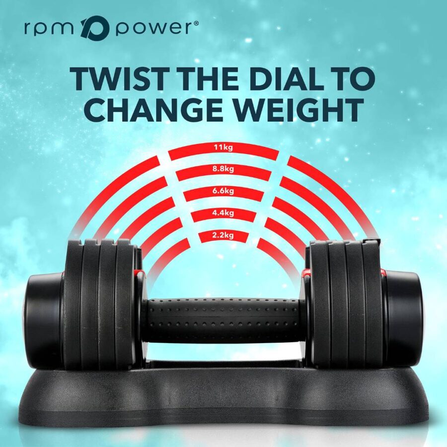 Adjustable Dumbbells 11kg (Pair) - Image 11