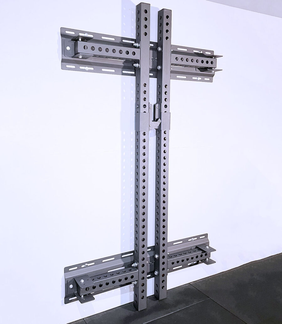 folded mounted wall rack