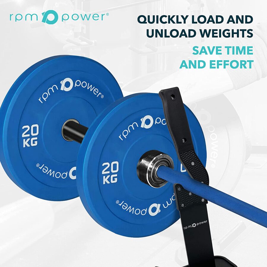 Deadlift Barbell Jack Feature Image with Barbell and Bumper Plates