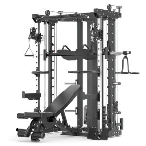 Kratos Multi-Gym with Smith Rail, Cable Machine, Pull-Up bar, Leg Press and More