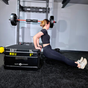 Woman Exercising on Jump Plyo Box
