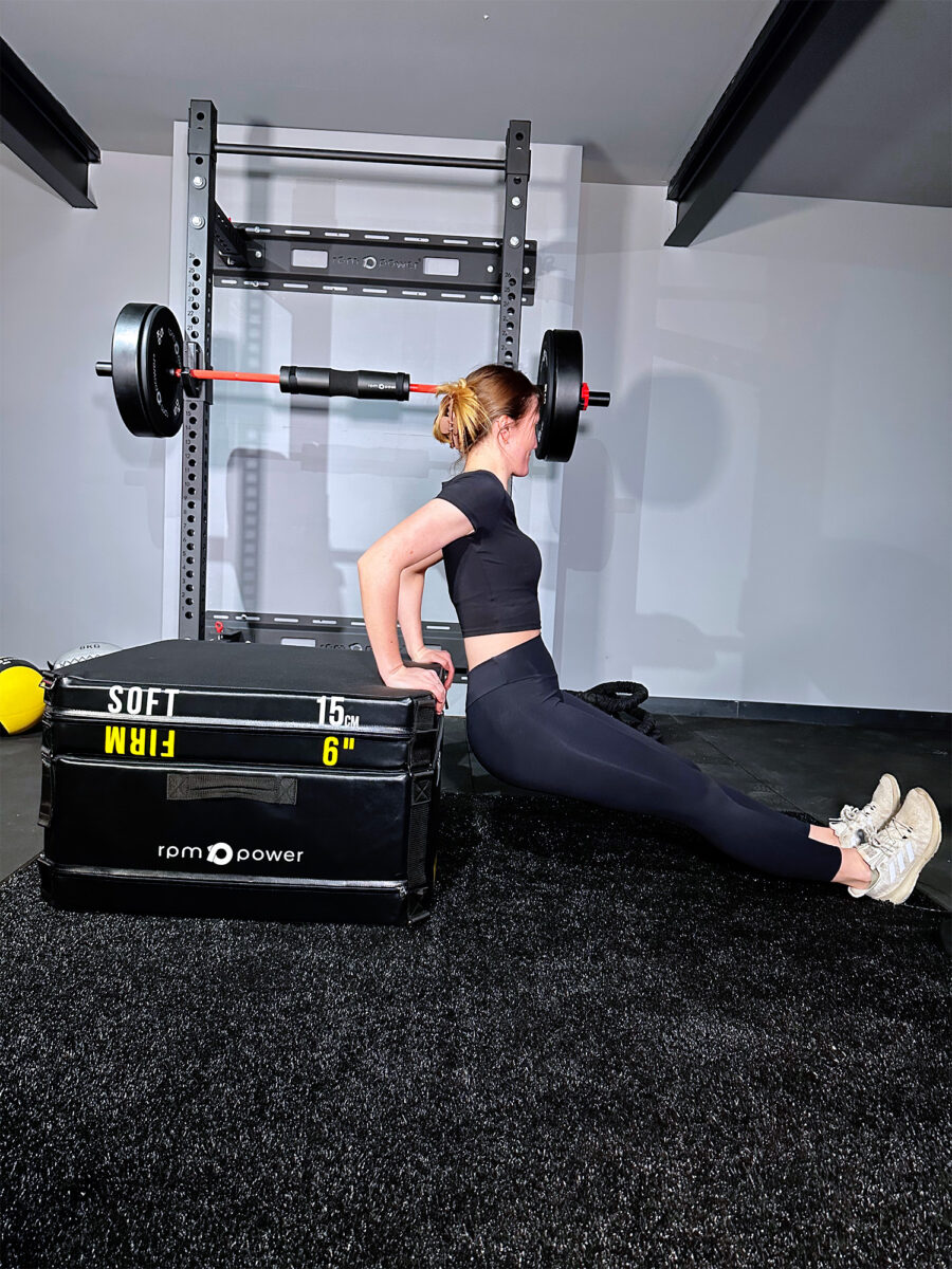 Woman Exercising on Jump Plyo Box