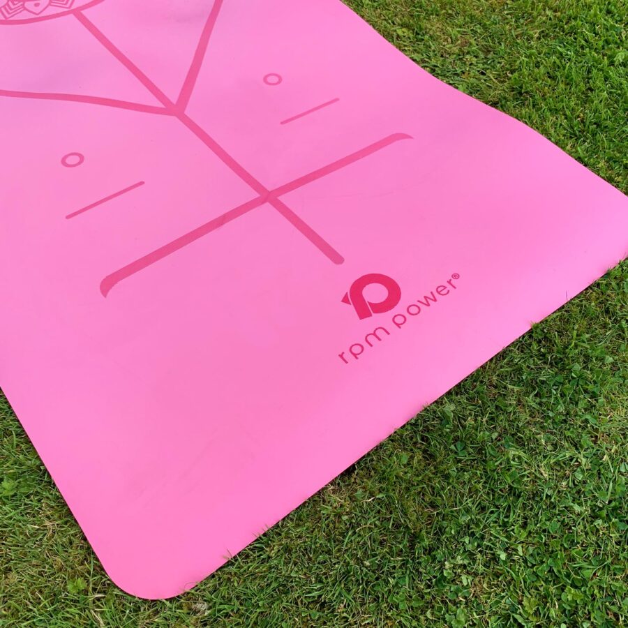 Yoga Mat PU Padmasana (Pink) - Image 10