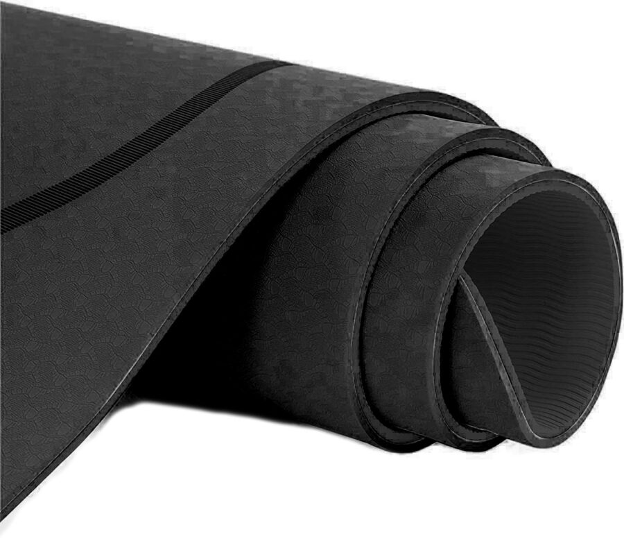 Yoga Mat TPE Tadasana (Black) - Image 3
