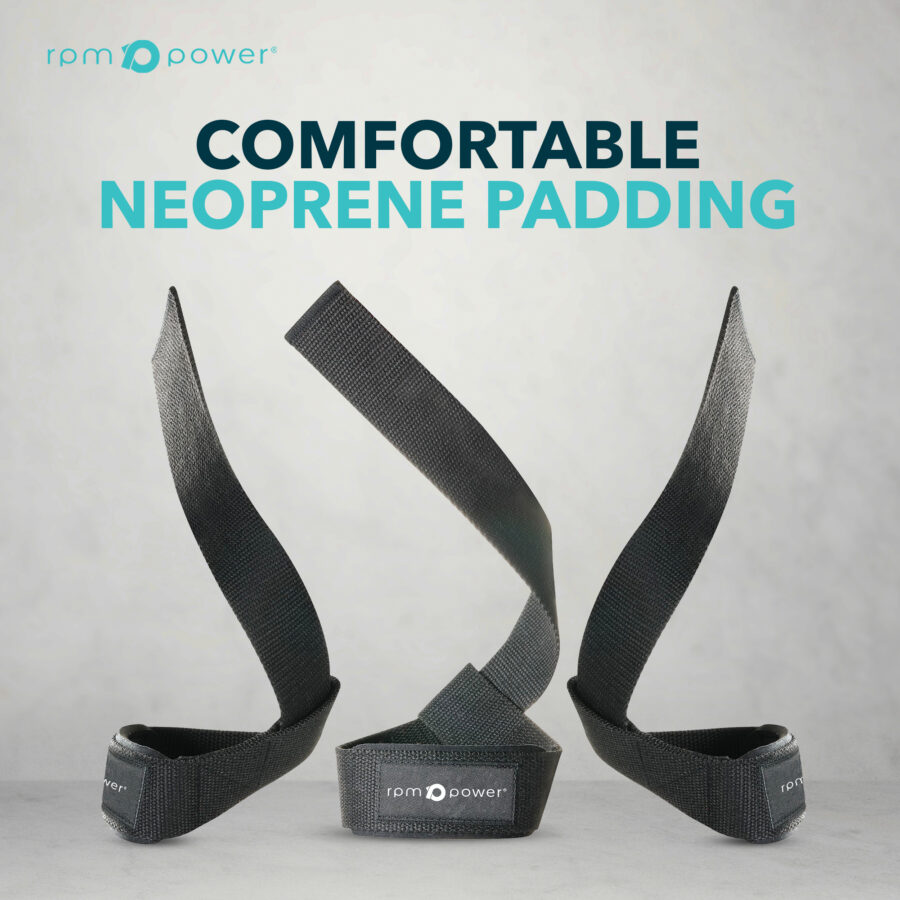 Padded Weightlifting Straps (Pair) - Image 7