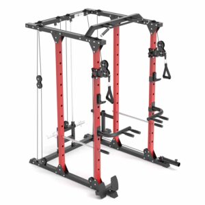 Power Rack with Cable Crossover Attachment