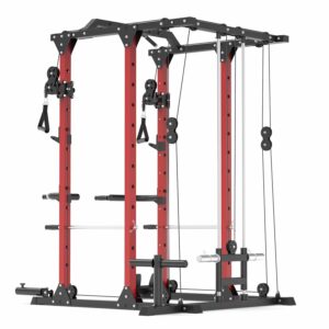 Power Rack with Cable Crossover Attachment