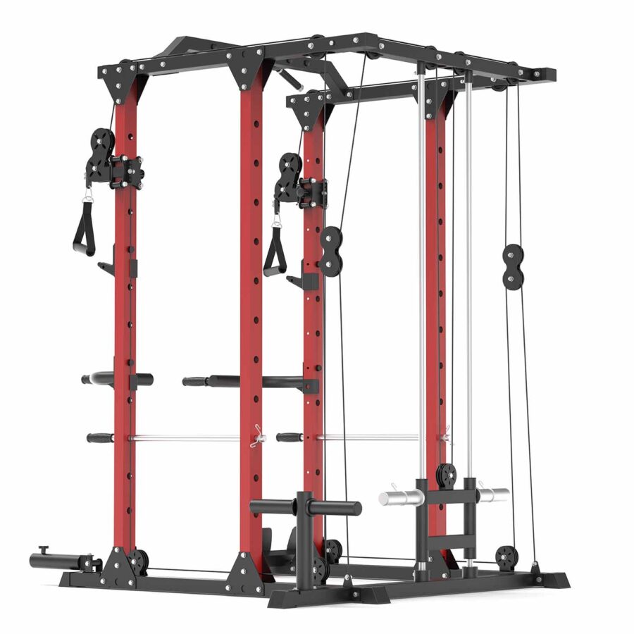 Power Rack with Cable Crossover Attachment