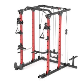 Power Rack with Cable Crossover Attachment