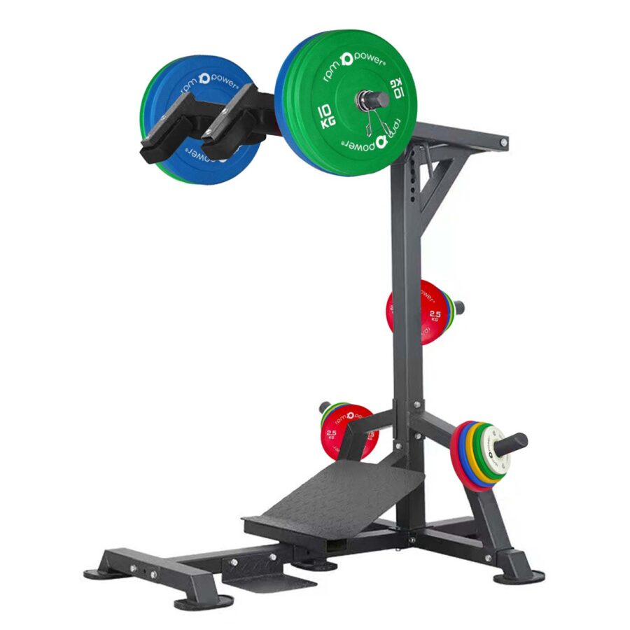 Leverage Squat Machine with Weight Plates