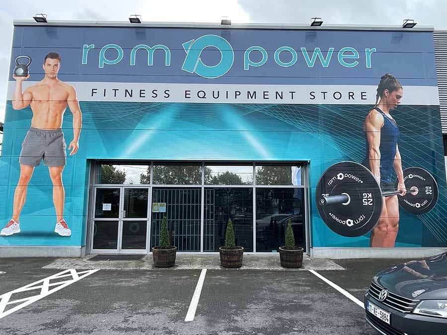 Front of the RPM Power weightlifting equipment shop in Thurles, Tipperary