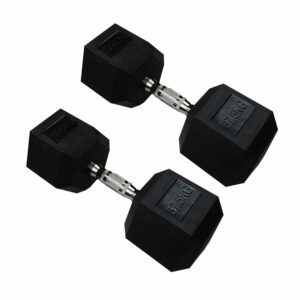 37.5kg Hex Dumbbell Pair