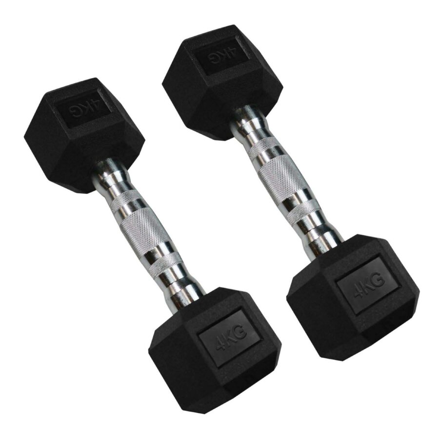 4kg Hex Dumbbell Pair