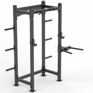 Squat Rack with Dip Bar Attachment, Weight Plate Holders and Pull Up Bar