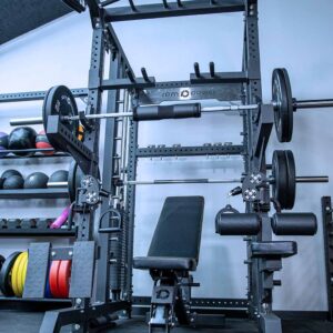 Tyr Multigym with Smith Rail, Cable Pulley Machine, Weight Bench and Olympic Barbell
