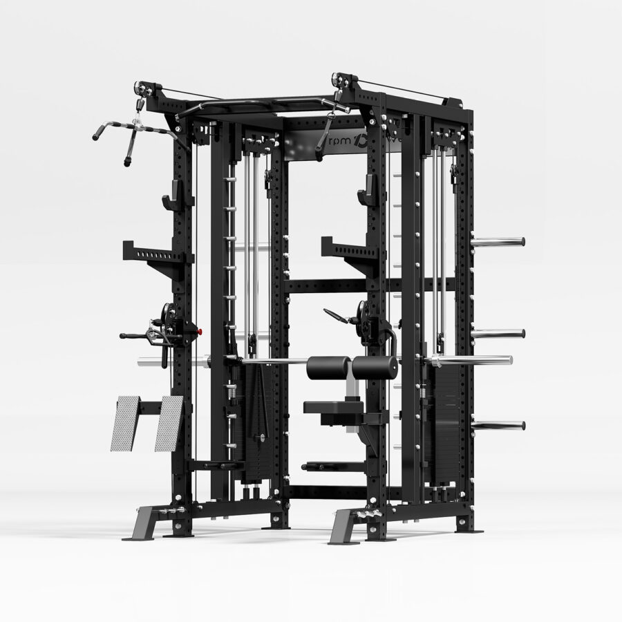 Multigym with Smith Rail, Cable Machine & Squat Rack