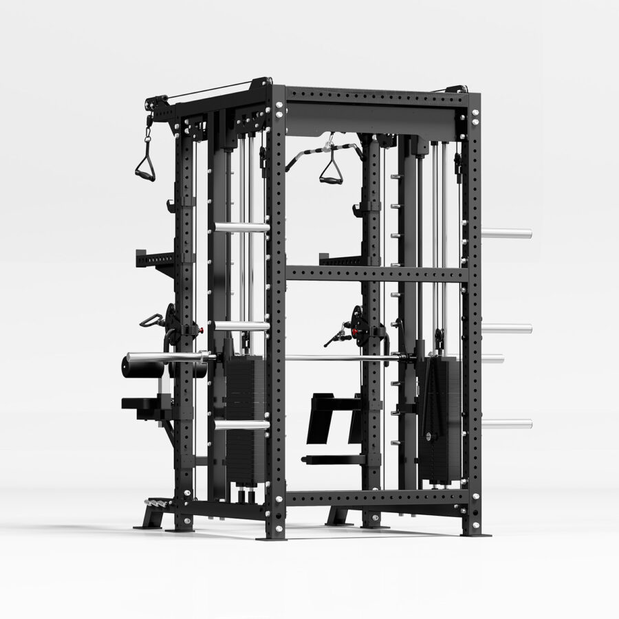 Multigym with Smith Rail, Cable Machine & Squat Rack