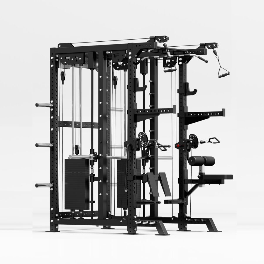Multigym with Smith Rail, Cable Machine & Squat Rack