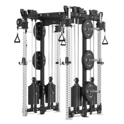 Rack with Cable Machine, Weight Plates, Pull-Up Bar