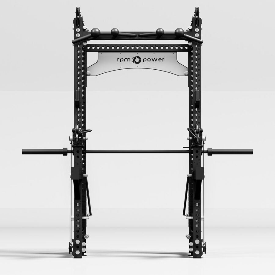 Multi-Gym with Cable Machine, Cable Crossover, Pull-Up Bar and Smith Rail