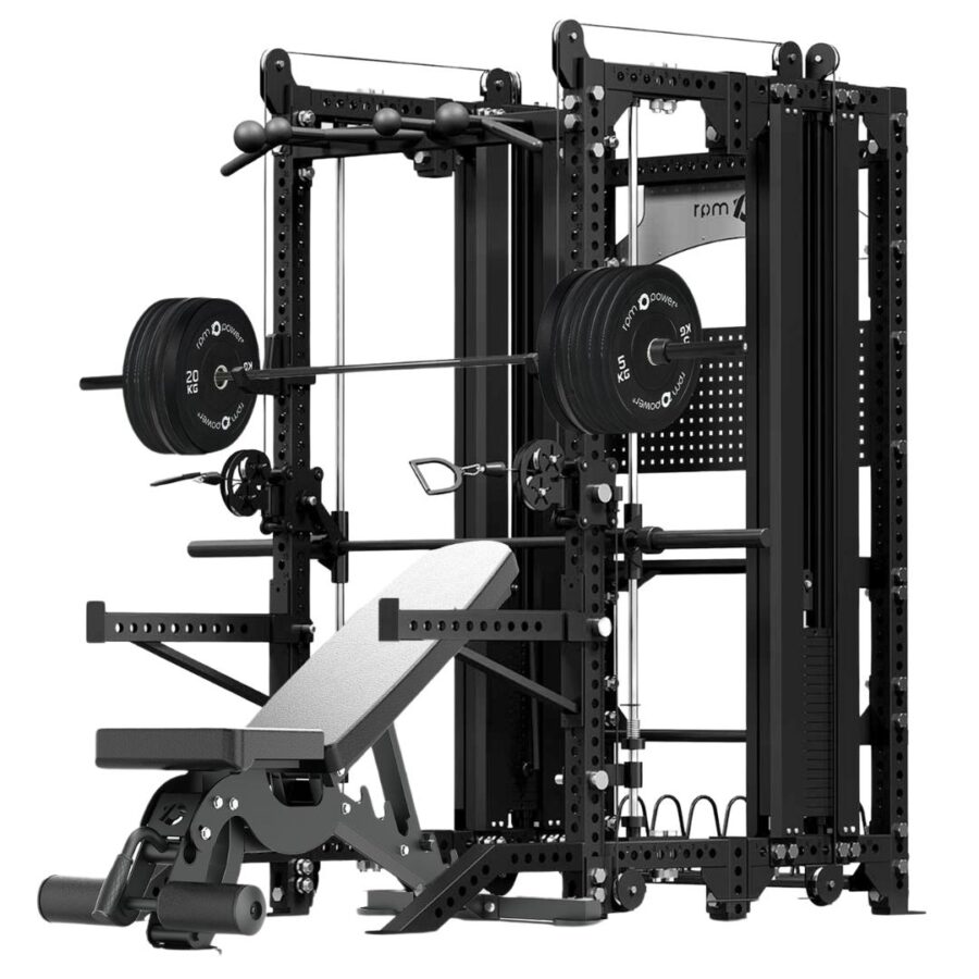 Multi-Gym with Weight Bench, Weight Stack, Pull-Up Bar