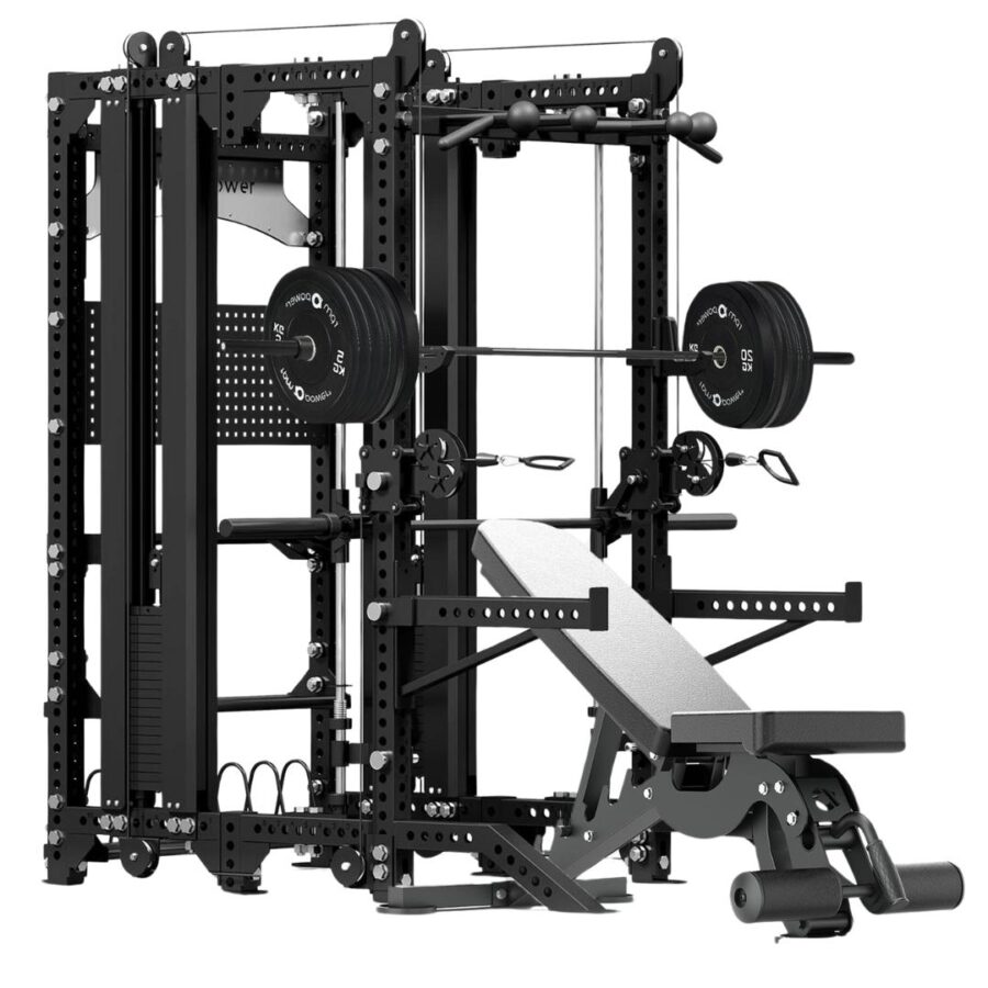 Multi-Gym with Weight Bench, Weight Stack, Pull-Up Bar