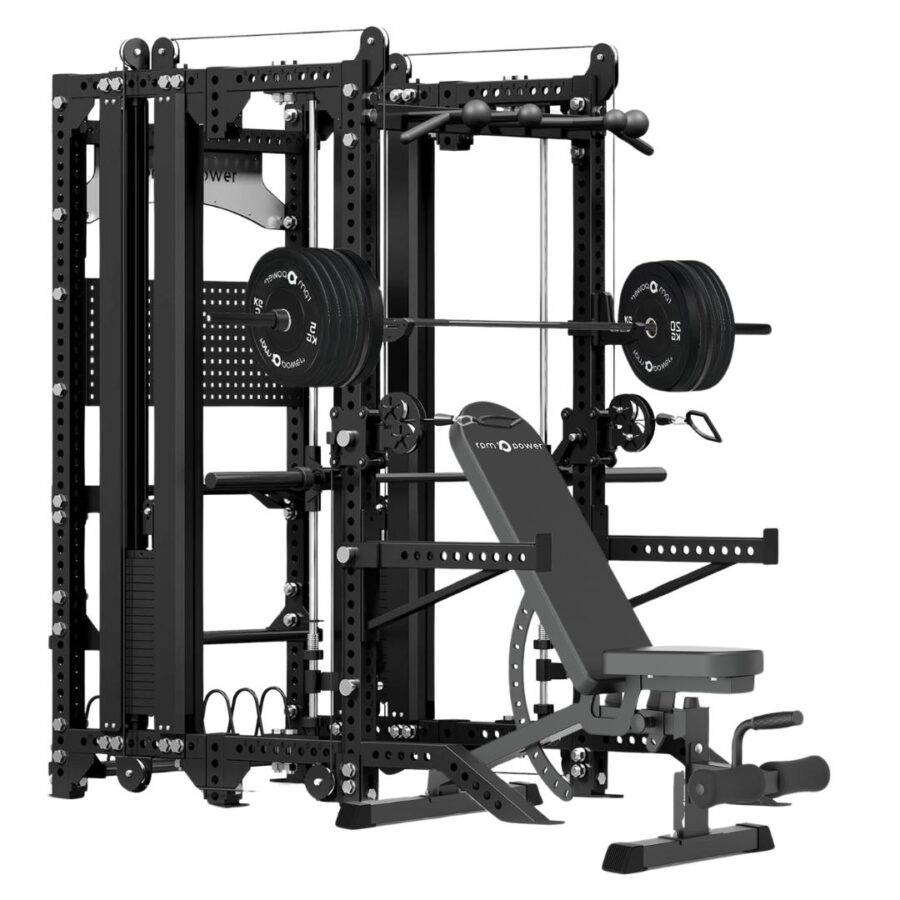 Multi-Gym with Weight Bench, Weight Stack, Pull-Up Bar