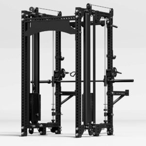 Multi-Gym with Cable Machine, Cable Crossover, Pull-Up Bar and Smith Rail