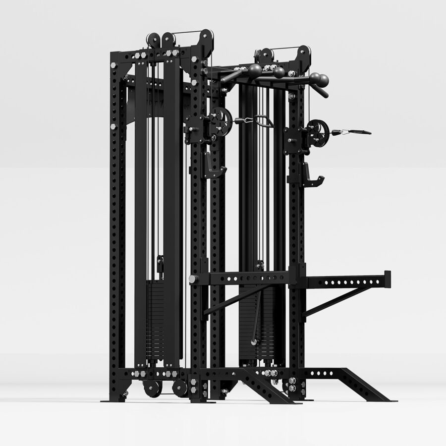 Multi-Gym with Cable Machine, Cable Crossover, Pull-Up Bar