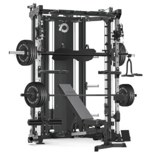 Multi-Gym with Weight Bench, Weight Plates & Cable Machine