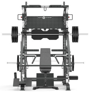 Multi-Gym with Weight Bench, Weight Plates & Cable Machine