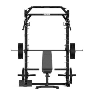 Multi-Gym with Weight Bench, Weight Plates & Cable Machine