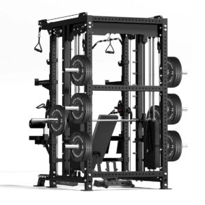 Multi-Gym with Weight Bench, Weight Plates & Cable Machine