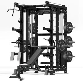 Multi-Gym with Weight Bench, Weight Plates & Cable Machine