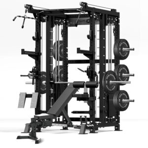 Multi-Gym with Weight Bench, Weight Plates & Cable Machine