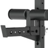 Crossover Rack Spotter Arms With Lat Pull Down Support