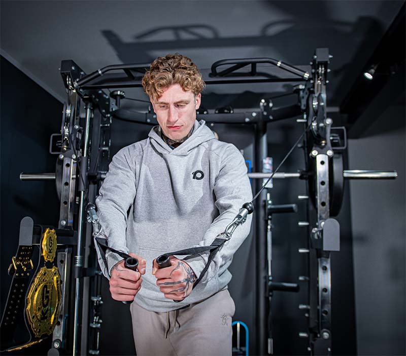 Ciarain Shanahan using Kratos Multi-Gym