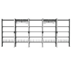 Cable Machine Power rack with Bumper Plate Storage, Pull-Up Bar & Slam Ball Storage