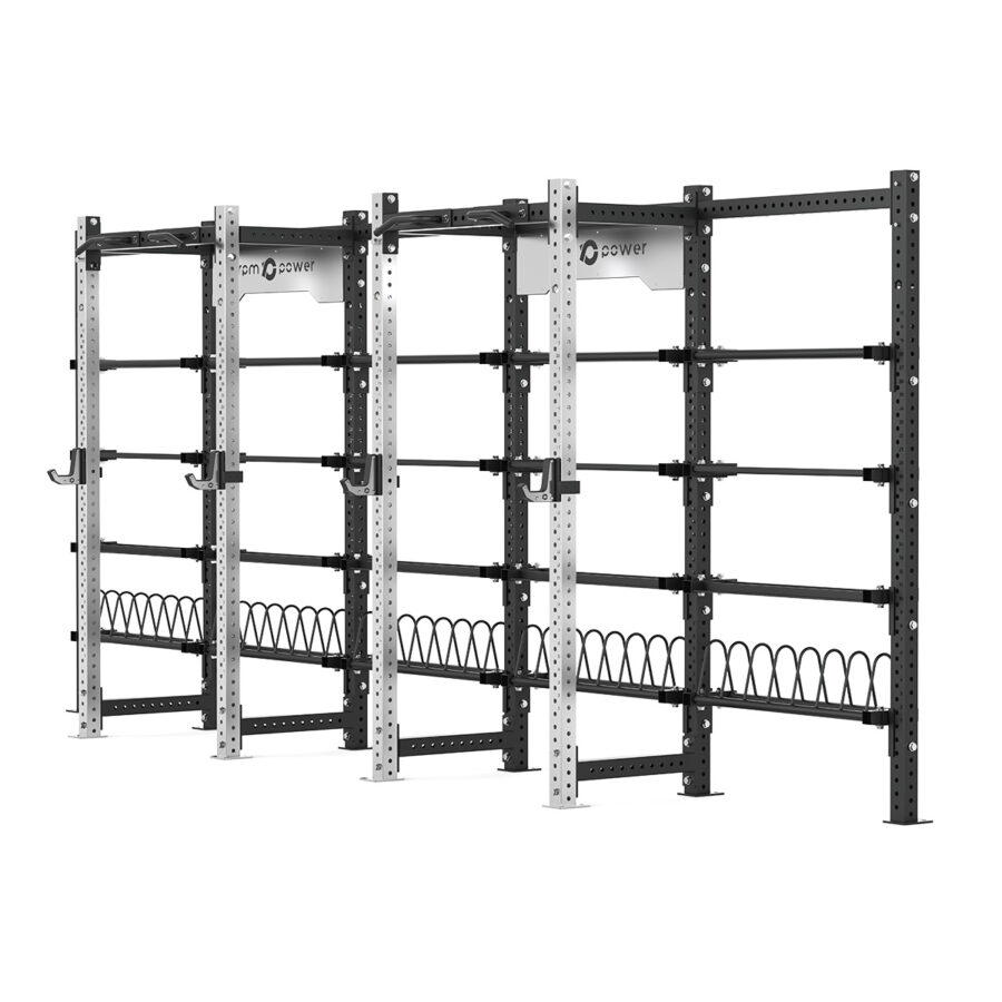 Cable Machine Power rack with Bumper Plate Storage, Pull-Up Bar & Slam Ball Storage